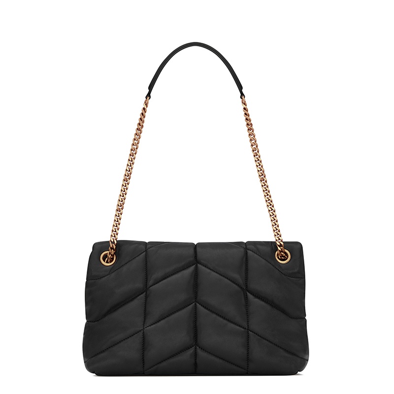商品Yves Saint Laurent|SAINT LAURENT PARIS/圣罗兰 秋冬新款 PUFFER系列 女士小号黑色绗缝小羊皮金扣链条斜挎单肩包5774761EL071000,价格¥20243,第3张图片详细描述