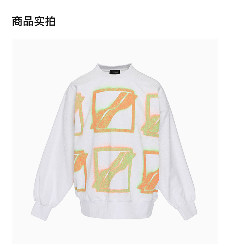 商品We11done|WE11DONE 中性白色卫衣 WD-TS1-21-510-U-WH 【韩国产地商品,大陆地区收货约30-40天】,价格¥1772,第5张图片详细描述