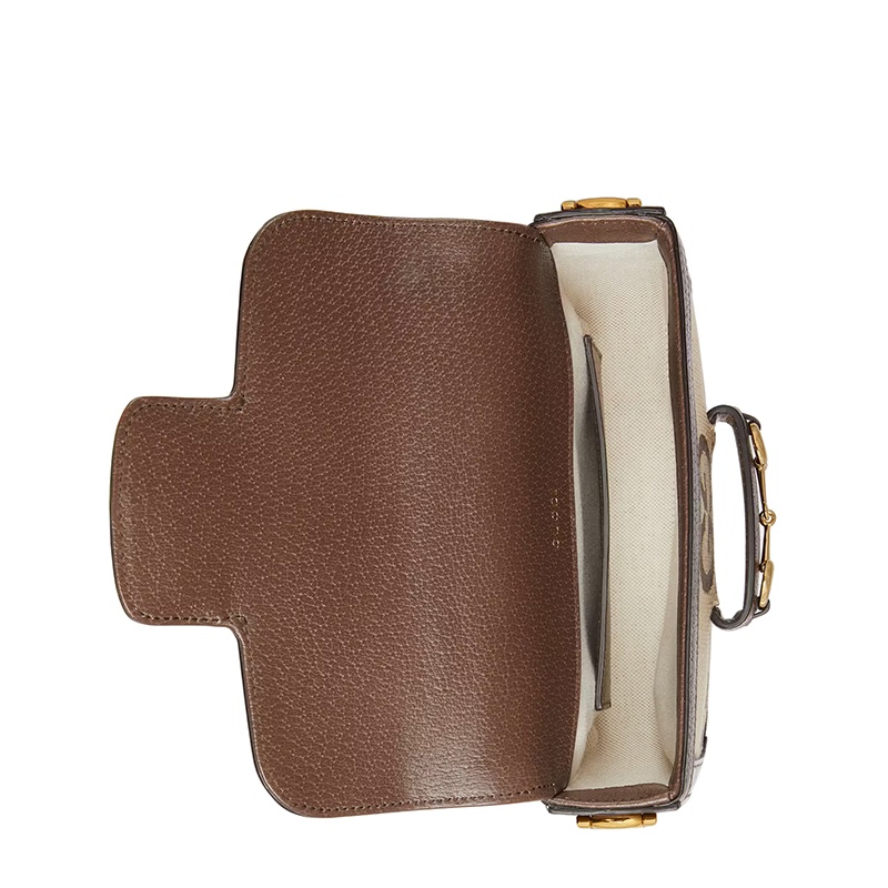 商品Gucci|GUCCI/古驰 22春夏新款Ophidia系列 女士迷你驼色乌木色超级老花帆布红绿织带马衔金扣单肩包658574UKMDG2570,价格¥20847,第8张图片详细描述