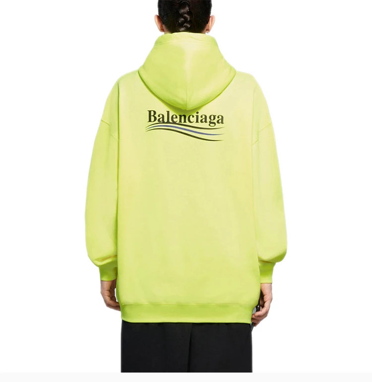 商品[国内直发] Balenciaga|BALENCIAGA 女士黄色棉质卫衣 578135-TJVD4-7110,价格¥3893,第7张图片详细描述