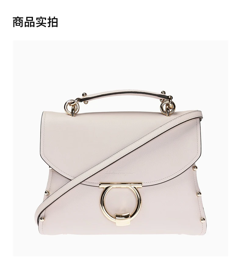 商品[国内直发] Salvatore Ferragamo|SALVATORE FERRAGAMO 女士粉色皮革托特包 21-H528-704895,价格¥9193,第4张图片详细描述