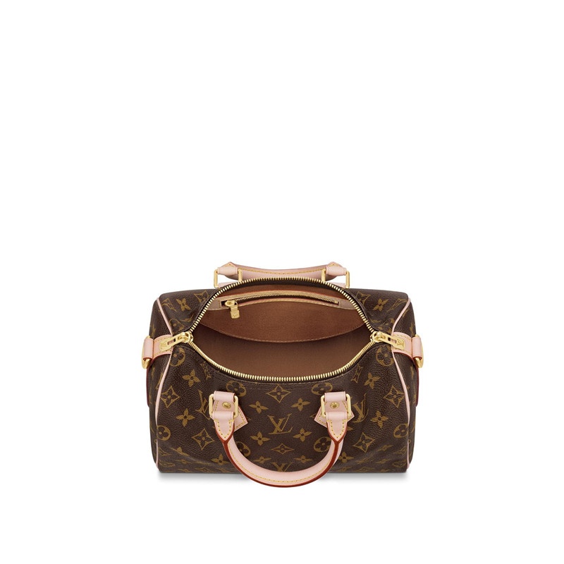 商品Louis Vuitton|【预售十天】路易威登  经典款Speedy 25 女士棕色老花小牛皮肩带版手提包,价格¥14021,第2张图片详细描述