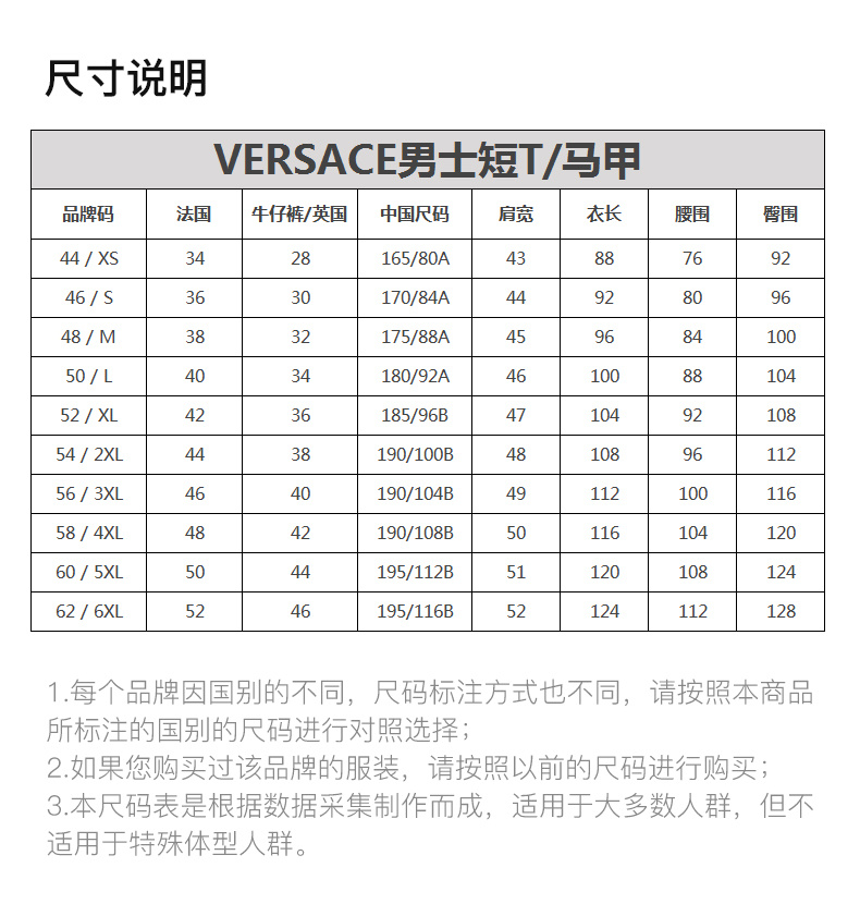 商品Versace|VERSACE COLLECTION 男士大美杜莎圆领T恤 V800683-VJ00266-V7052,价格¥688,第3张图片详细描述