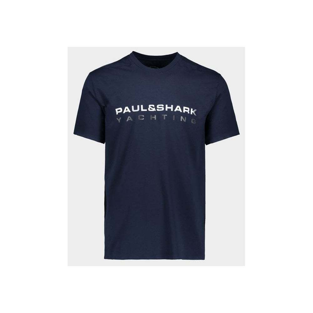 商品Paul & Shark|PAUL&SHARK 男士藏青色棉质短袖T恤 21411020-013,价格¥774,第3张图片详细描述