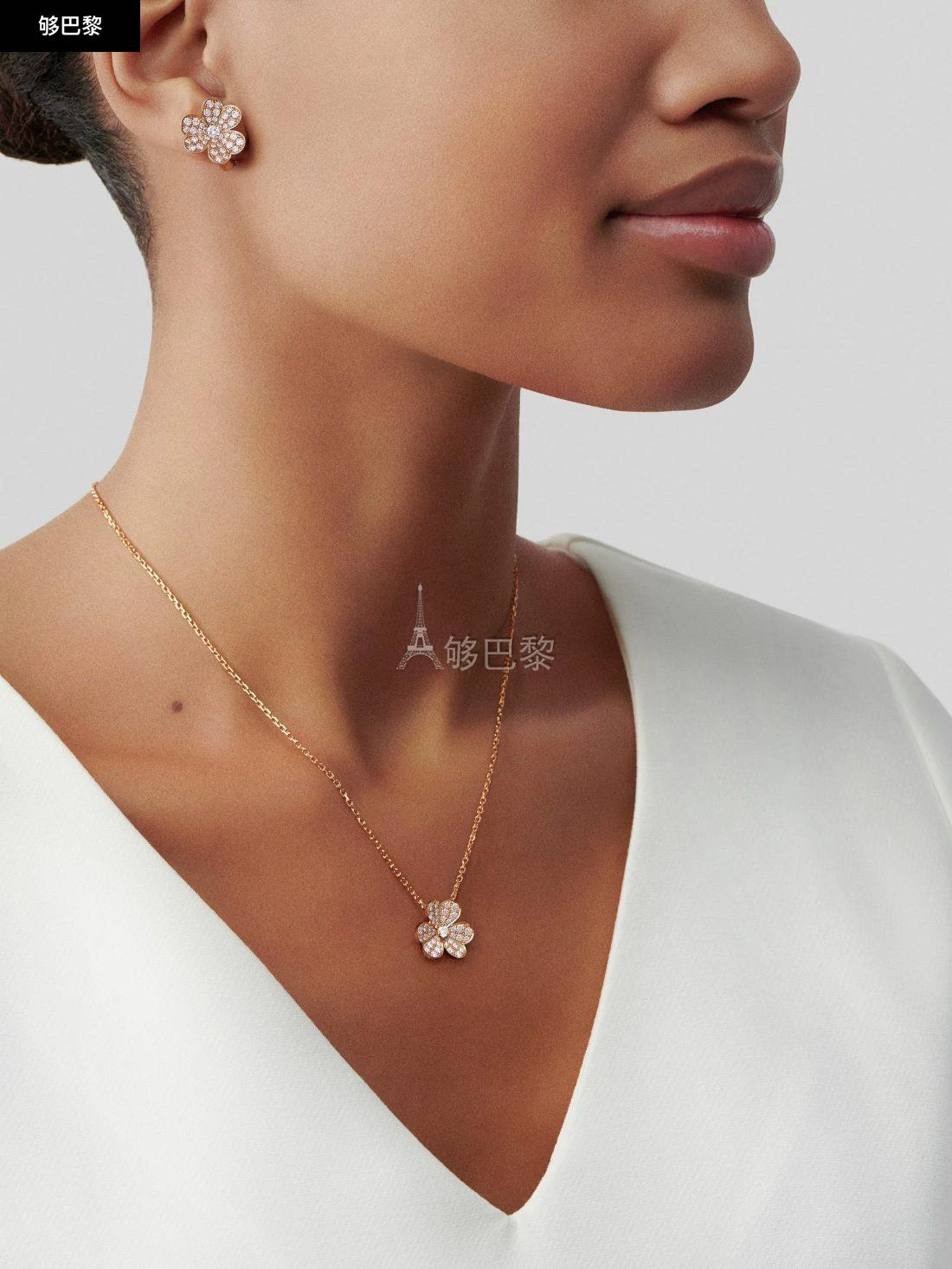 商品Van Cleef & Arpels|包邮包税【预售7天发货】 VCA梵克雅宝 23秋冬 女士 吊坠 Frivole�吊坠，小号款式 VCARP2V100,价格¥90687,第6张图片详细描述