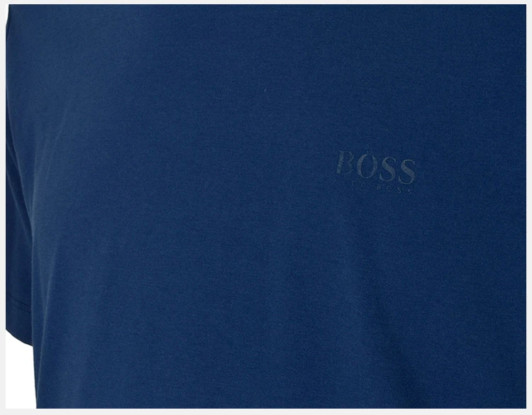 商品Hugo Boss|Hugo Boss 雨果博斯 男士藍色纯棉短袖T恤 TIBURT333816409,价格¥410,第8张图片详细描述