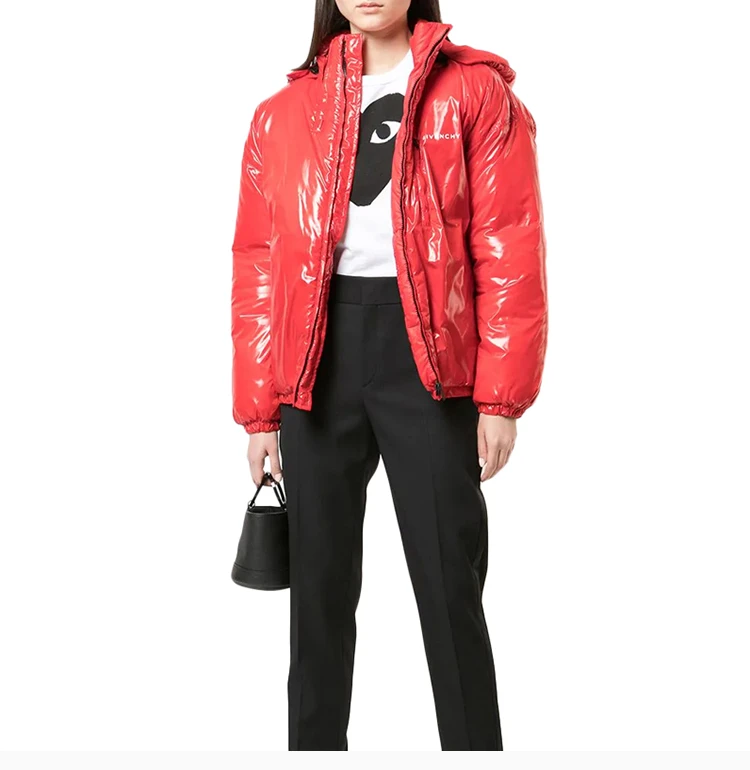 商品[国内直发] Givenchy|Givenchy 纪梵希 女士红色短款夹克棉服 BW004P101L-600,价格¥4550,第7张图片详细描述