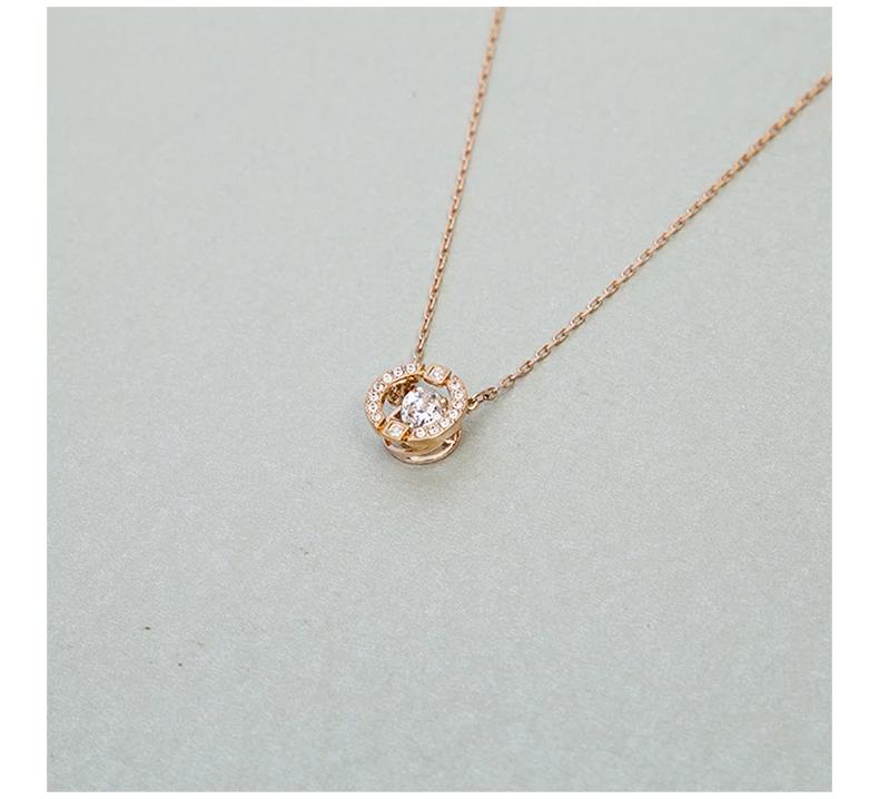 商品Swarovski|SWAROVSKI 玫瑰金色女士项链 5272364,价格¥552,第5张图片详细描述