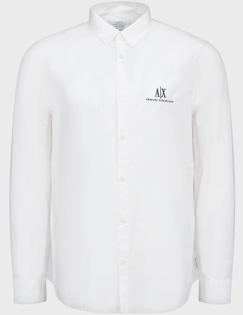 商品[国内直发] Armani Exchange|ARMANI EXCHANGE 男士白色棉质长袖衬衫 8NZCP2-ZNBJZ-1100,价格¥564,第1张图片详细描述