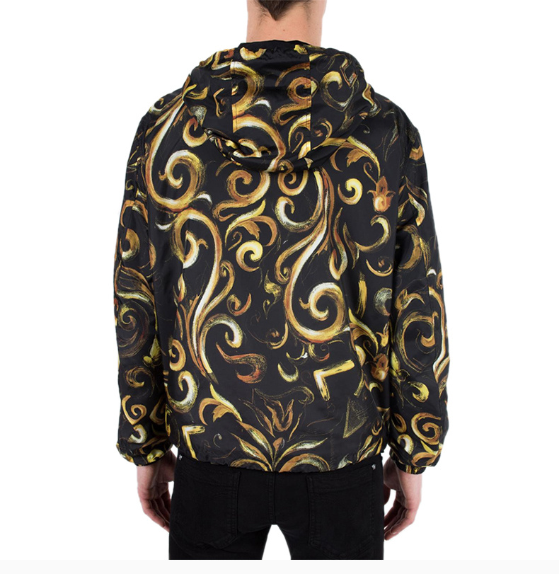 商品[国内直发] Versace|VERSACE 男士印花图案连帽夹克 A73034-A219466-A732,价格¥7879,第6张图片详细描述