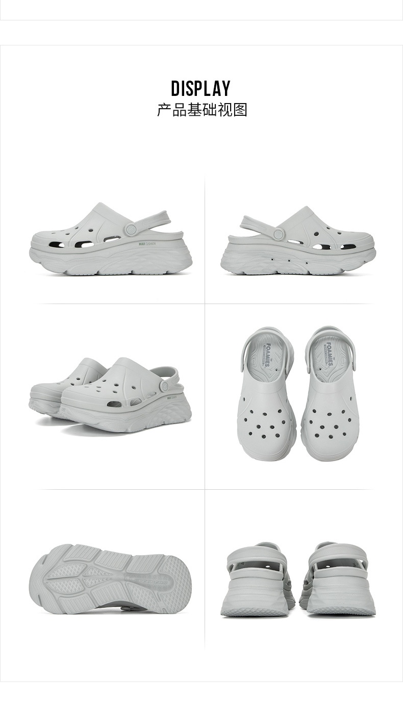 商品[国内直发] SKECHERS|斯凯奇 女 拖鞋/凉鞋 凉鞋 111127-GRY,价格¥468,第4张图片详细描述
