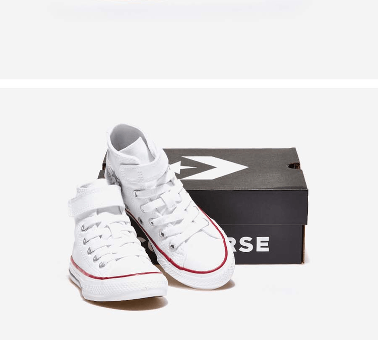 商品Converse|【Brilliant|包邮包税】匡威 CTAS 1V HI 儿童  运动鞋 帆布鞋  372884C WHITE/WHITE/NATURAL,价格¥366,第3张图片详细描述