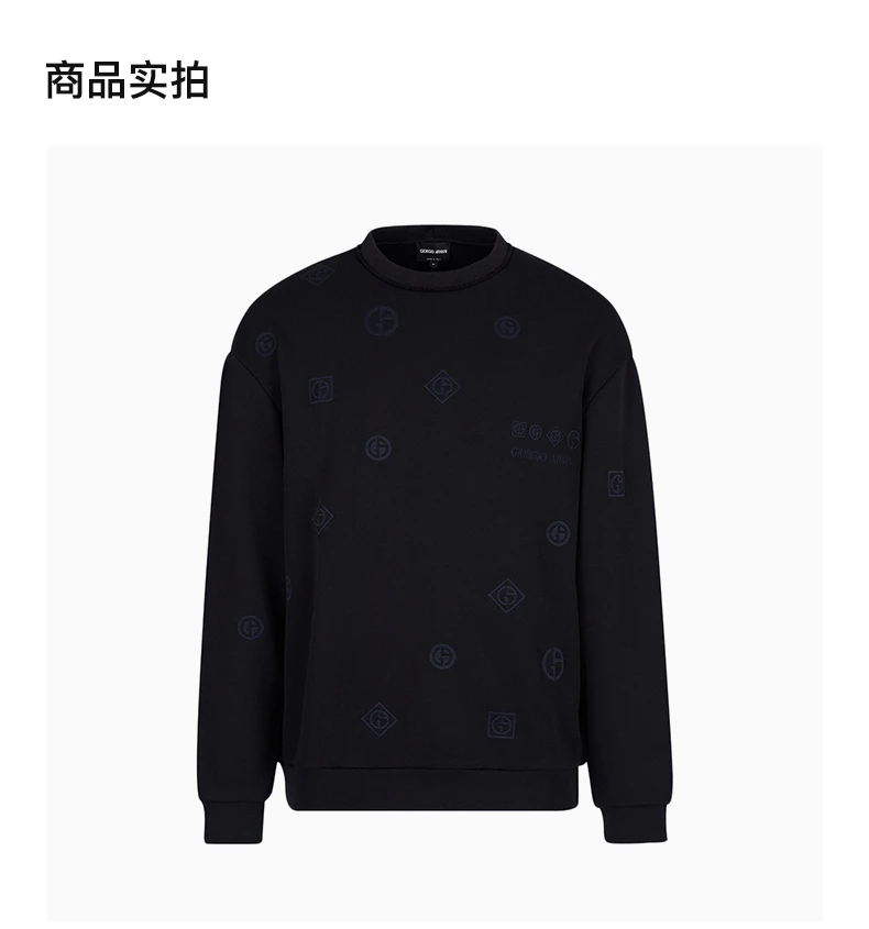 商品[国内直发] Giorgio Armani|GIORGIO ARMANI 男士黑色卫衣 6LSM71-SJPHZ-FBWZ,价格¥6746,第4张图片详细描述