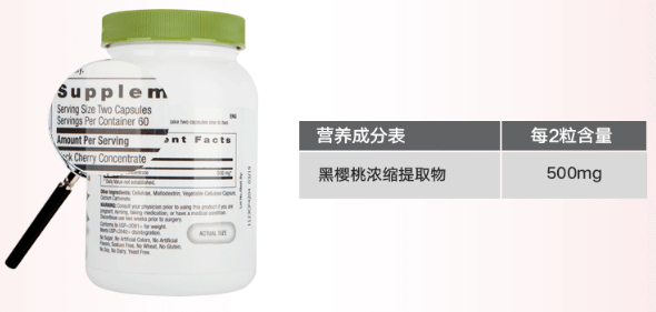 商品GNC|黑樱桃浓缩精华胶囊,价格¥119,第6张图片详细描述