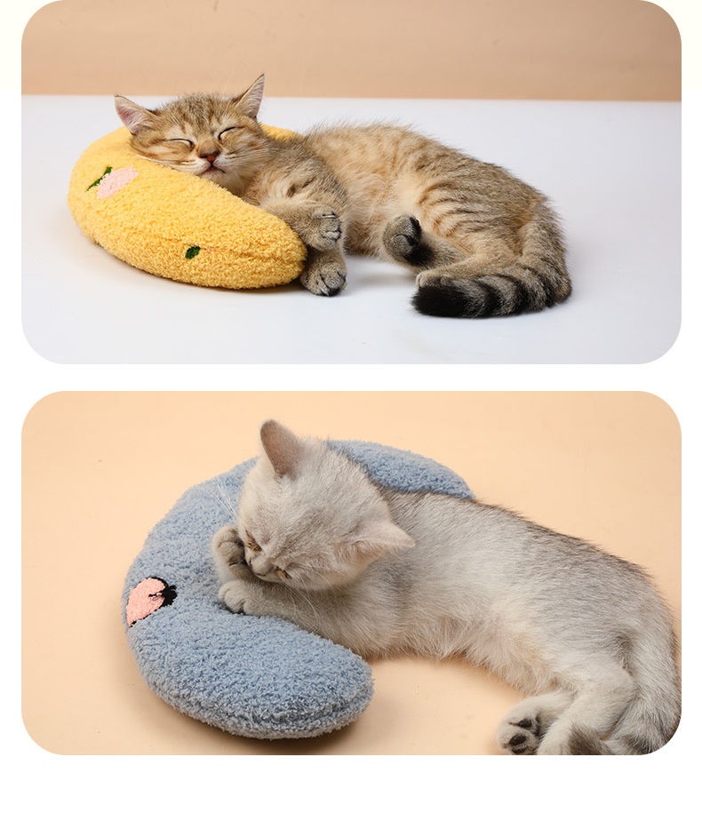 商品[国内直发] GLENVINTEN|宠物用品狗狗猫咪枕头保护颈椎深度睡眠U型枕小狗幼猫抱枕,价格¥70,第5张图片详细描述