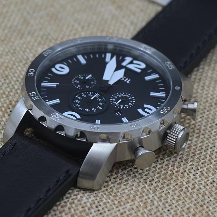 商品[国内直发] Fossil|FOSSIL手表皮带三眼计时石英大男表JR1487JR1354JR1504JR1401包邮,价格¥602,第13张图片详细描述