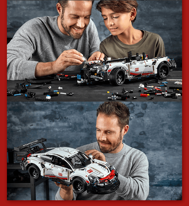 商品[国内直发] LEGO|乐高积木机械组42096保时捷RSR赛车10岁+儿童孩子玩拼插具成人生日礼物汽车模型,价格¥1121,第5张图片详细描述