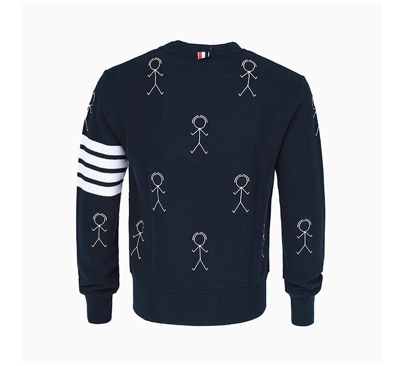 商品[国内直发] Thom Browne|THOM BROWNE 蓝色男士卫衣/帽衫 MJT298E-10074-415,价格¥12302,第5张图片详细描述