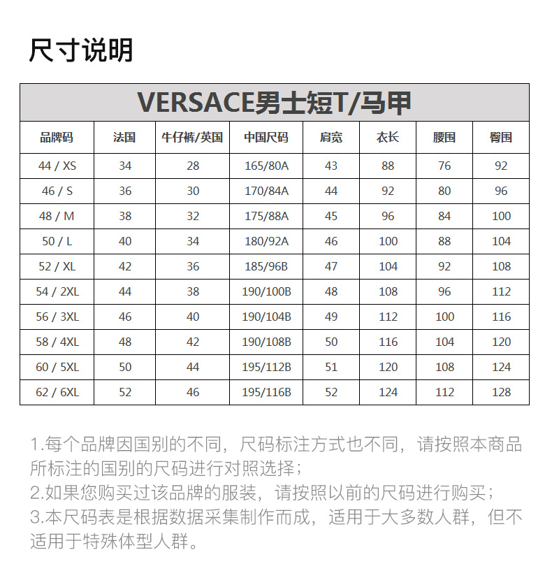 商品Versace|VERSACE COLLECTION 男士白色杜莎头像短袖T恤 V800683-VJ00478-V7001,价格¥1063,第11张图片详细描述