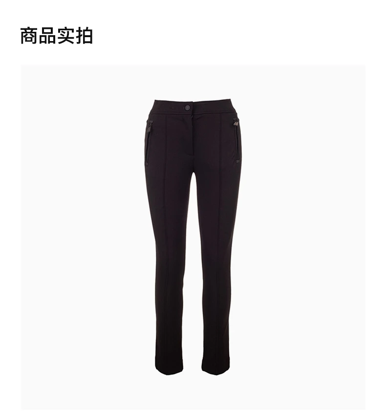 商品Moncler|MONCLER 盟可睐 女士黑色休闲裤 2A70300-53064-999,价格¥2748,第3张图片详细描述