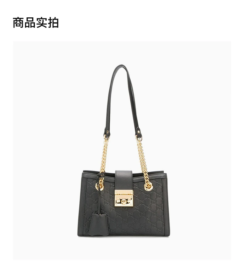 商品[国内直发] Gucci|GUCCI 古驰 女士黑色挎包 498156-0REAG-1000,价格¥20300,第4张图片详细描述