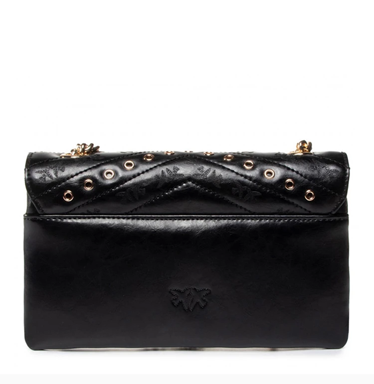 商品PINKO|Pinko 品高 女士黑色燕子单肩包 1P21NQ-Y66PZ99,价格¥1242,第7张图片详细描述