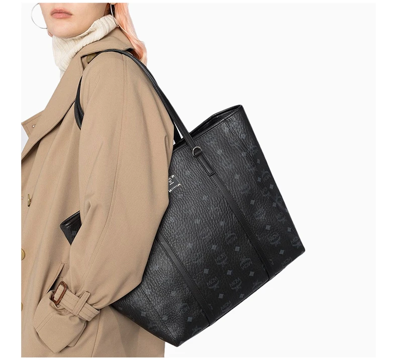 商品[国内直发] MCM|MCM 女黑色女士托特包 MWPAATN03BK,价格¥3698,第6张图片详细描述