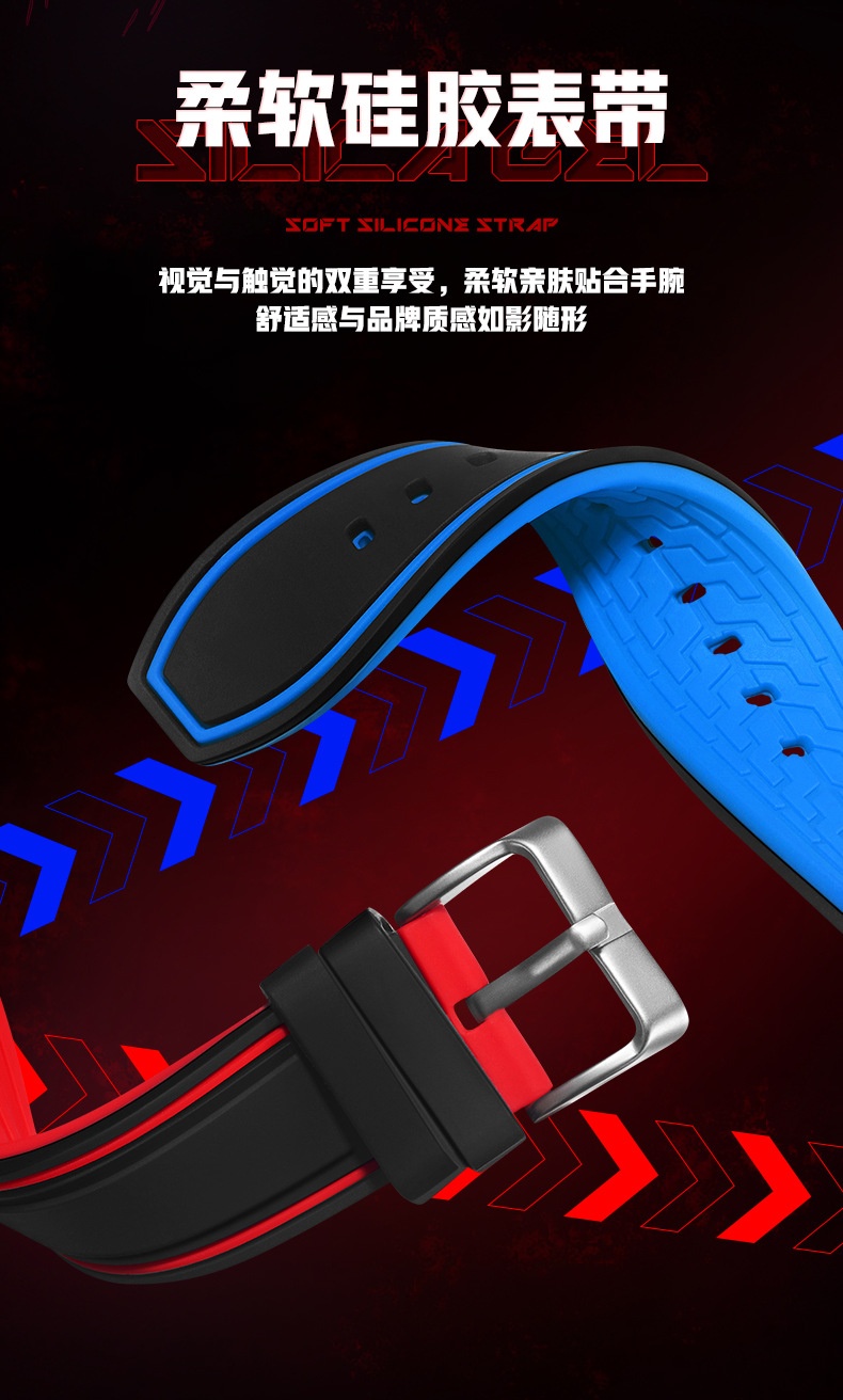 商品[国内直发] Mark Fairwhale|马克华菲潮流品牌手表男士石英表多功能方形表,价格¥241,第11张图片详细描述