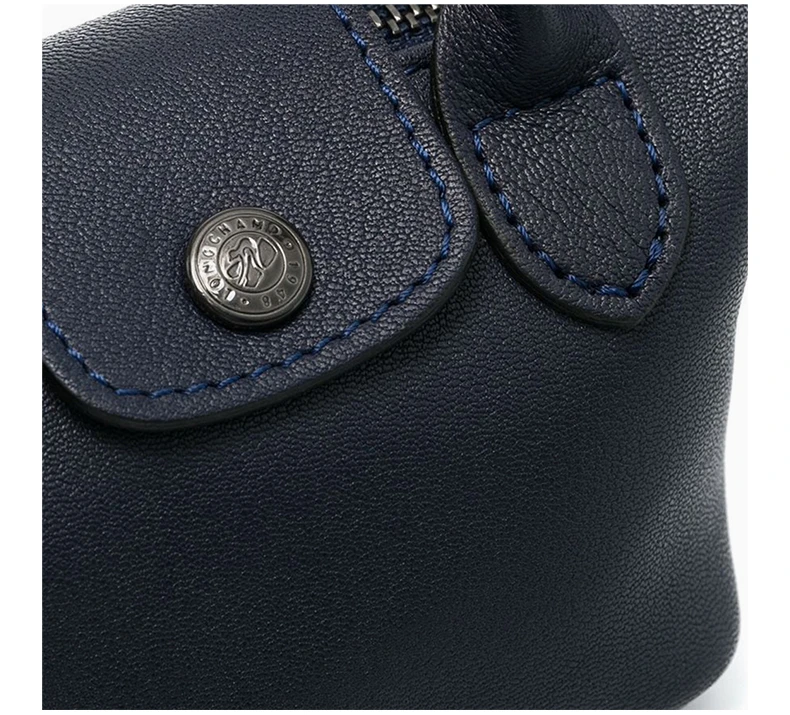 商品[国内直发] Longchamp|LONGCHAMP 女士海军蓝色羊皮迷你手提单肩斜挎包 10099757556,价格¥1634,第7张图片详细描述