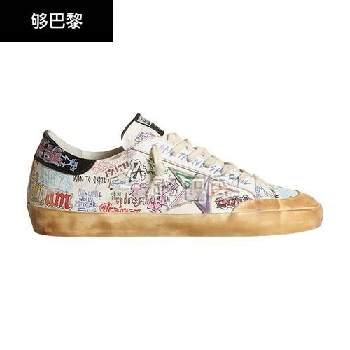 商品Golden Goose|包邮包税【预售7天发货】 GOLDEN GOOSE 23秋冬 男士 休闲运动鞋 Super-Star Penstar Classic With List 运动鞋 GOGK6G7GWHT,价格¥4443,第3张图片详细描述