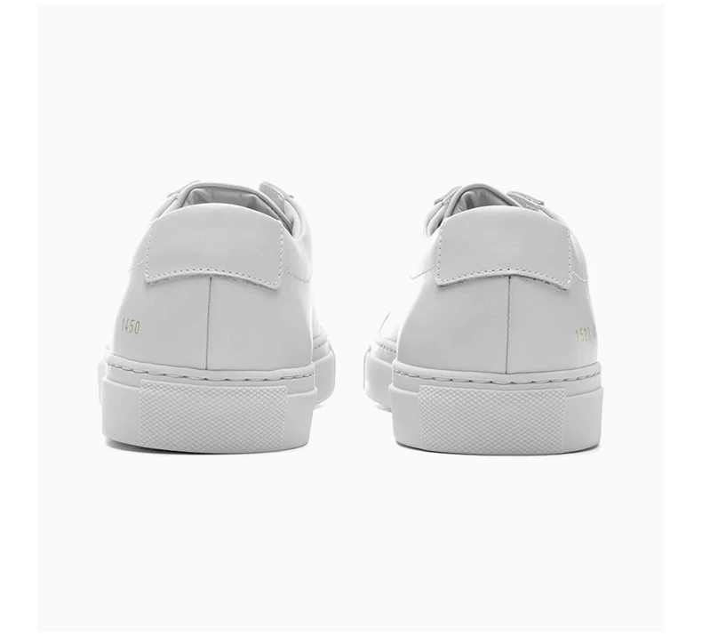 商品[国内直发] Common Projects|COMMON PROJECTS 男士灰白色皮革休闲运动鞋 1528-1013（图片略有色差，以实际为准）,价格¥2570,第6张图片详细描述