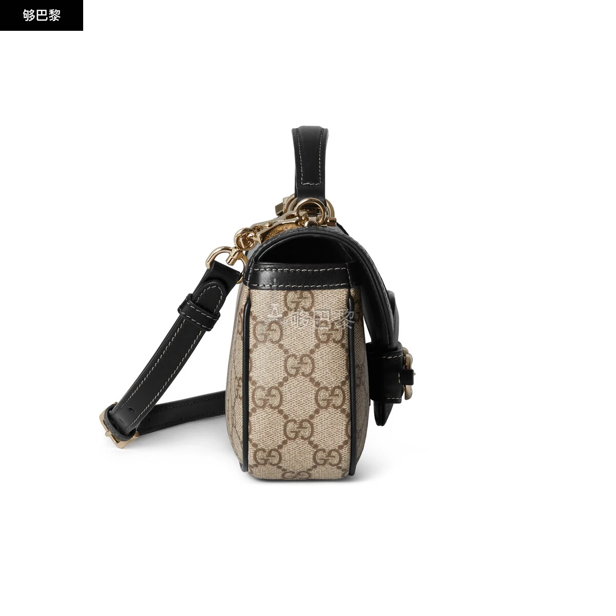 商品Gucci|【预售】 古驰 25秋冬 女士 手提包 Gucci Horsebit 1955系列柔软小号手提包 815206 FAD6L 9741 ,价格¥23335,第3张图片详细描述