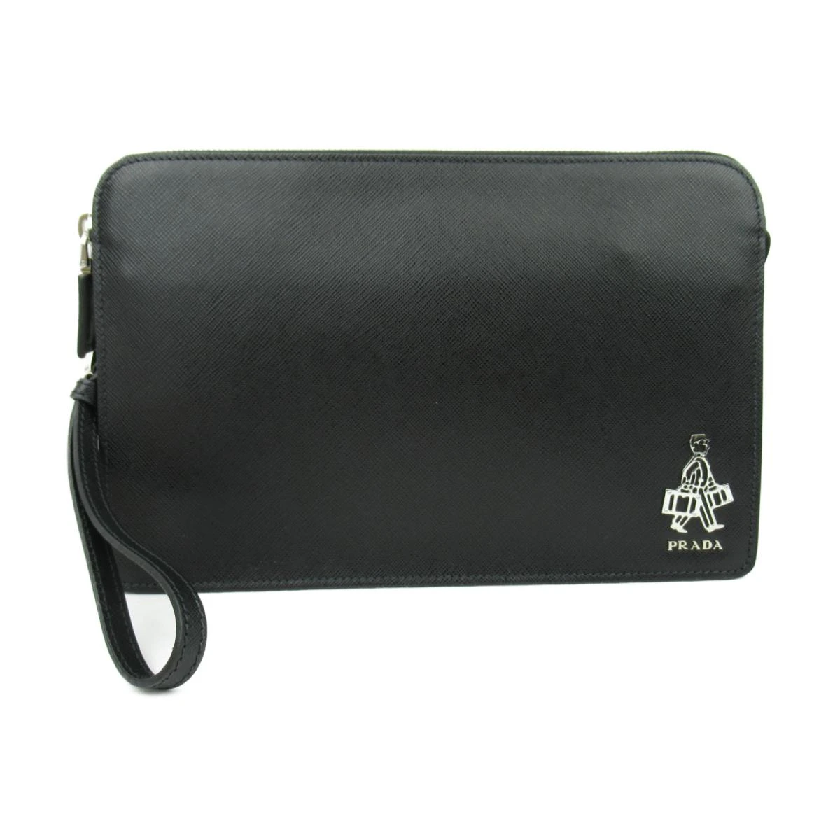 商品[国内直发] Prada|PRADA 黑色男士手拿包 2VF056-9Z2-F0002,价格¥15576,第1张图片详细描述