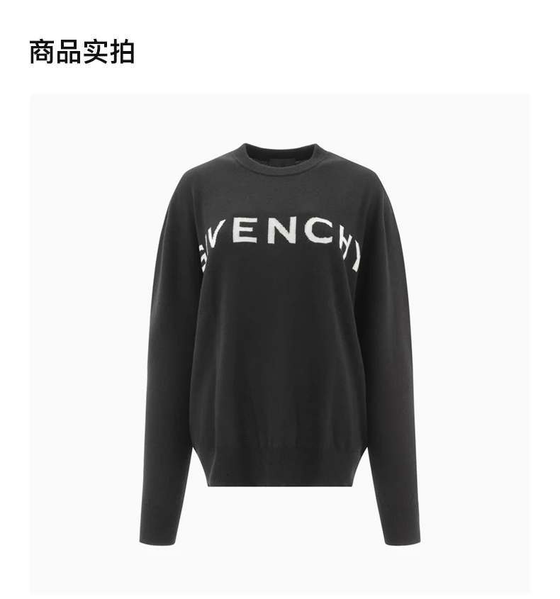 商品[国内直发] Givenchy|GIVENCHY 女士黑色针织衫/毛衣 BW90CU4Z9S-004,价格¥6155,第3张图片详细描述