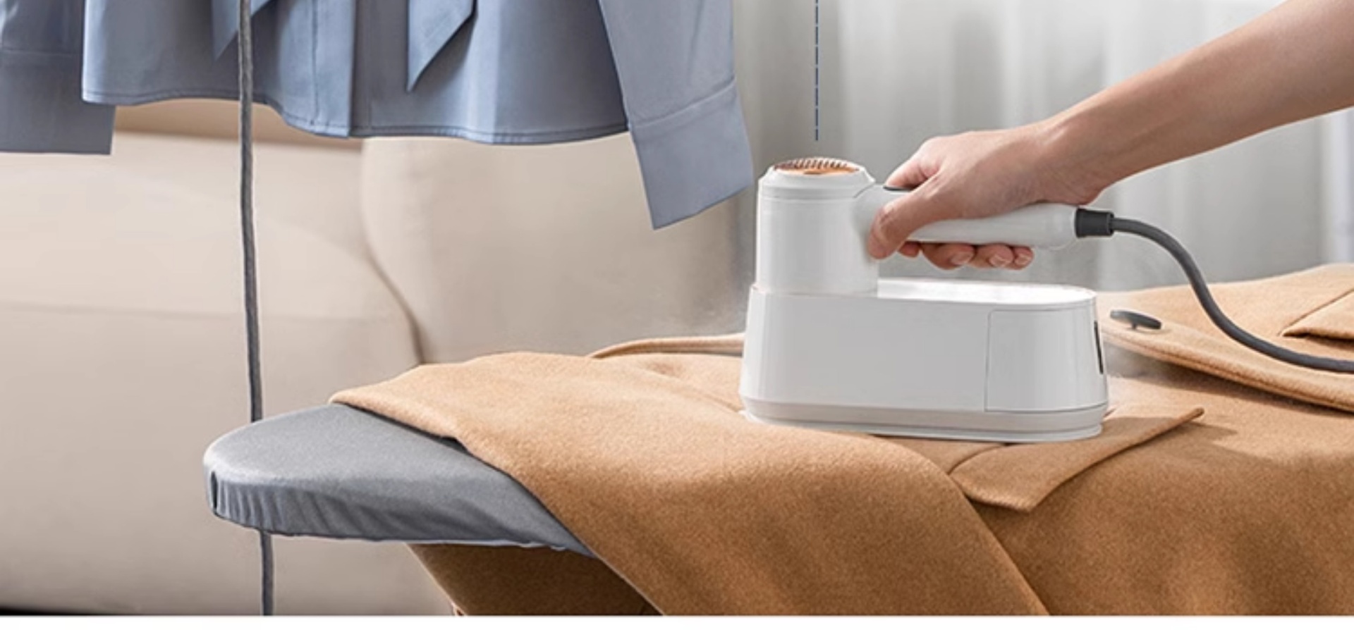 商品[国内直发] Morphy Richards|手持挂烫机家用小型蒸汽电熨斗多功能烫衣服神器便携式熨烫机MR2032,价格¥325,第22张图片详细描述