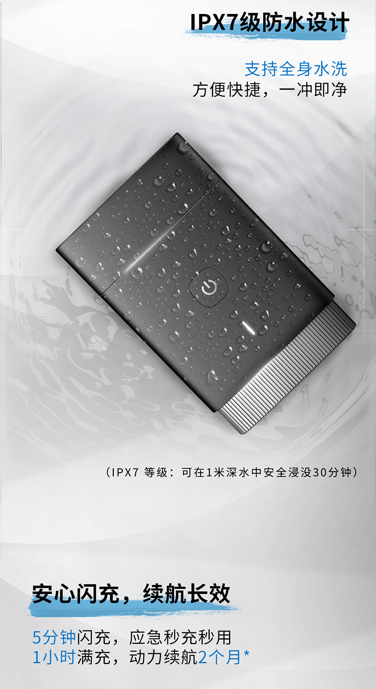 商品[国内直发] Philips|飞利浦电动剃须刀PQ888刮胡刀男士智能便携迷你须刀,价格¥796,第2张图片详细描述
