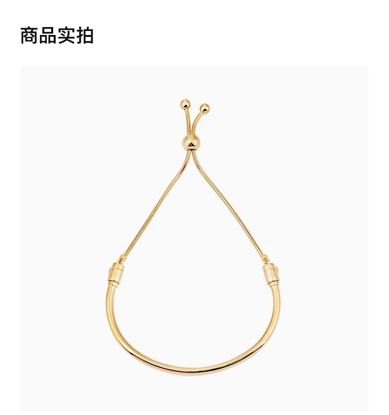 商品PANDORA|PANDORA 潘多拉 金色MOMENTS PANDORA SHINE 滑动手镯 567953CZ-3,价格¥495,第3张图片详细描述