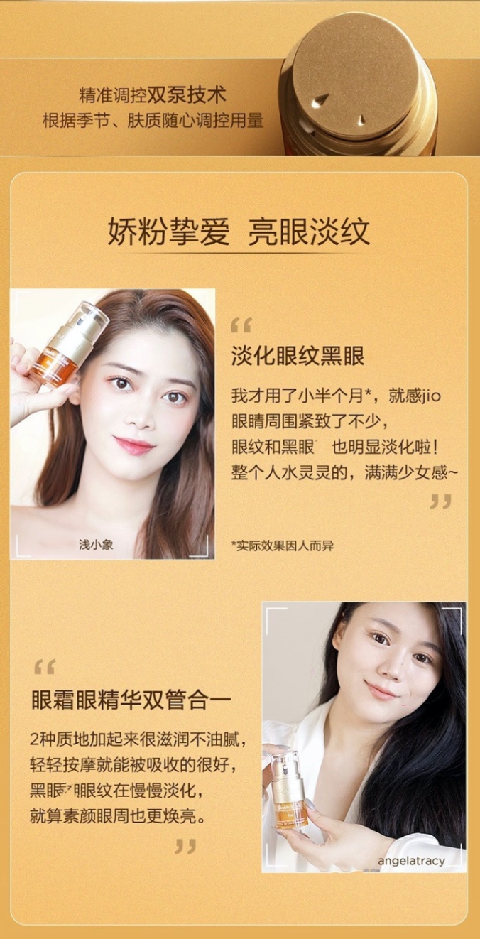 商品Clarins|Clarins娇韵诗双萃眼部精华20ml ,价格¥450,第10张图片详细描述