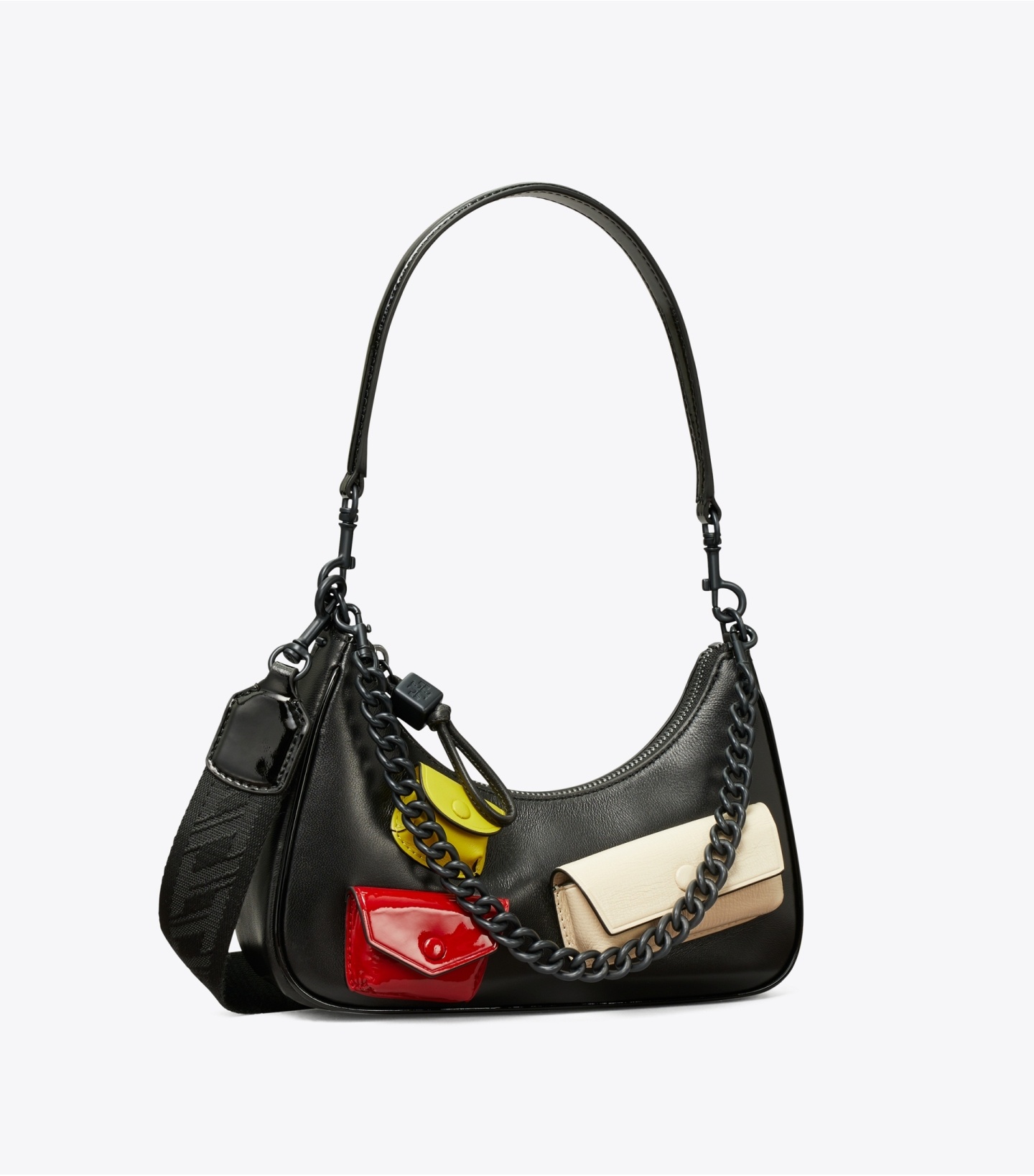 商品[国内直发] Tory Burch|汤丽柏琦 奢侈品 TB女包黑色皮质腋下包手提包单肩斜挎包 140546-001,价格¥3998,第9张图片详细描述