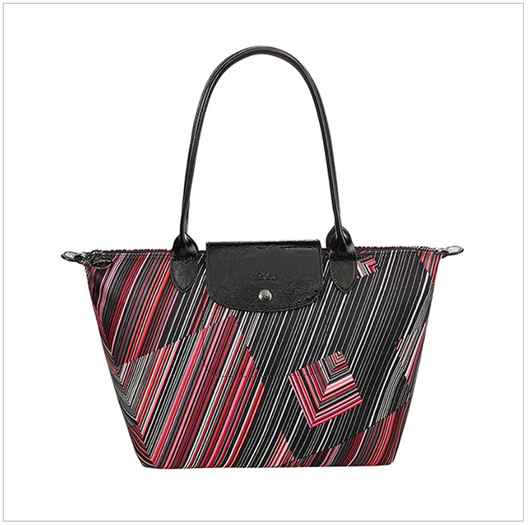 商品[国内直发] Longchamp|Longchamp 珑骧 女士红色尼龙手提包 2605647545,价格¥696,第10张图片详细描述