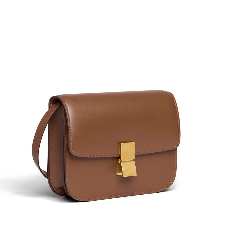 商品Celine|CELINE/赛琳  经典款BOX女士中号牛皮金扣单肩手拿包 ,价格¥26638,第7张图片详细描述