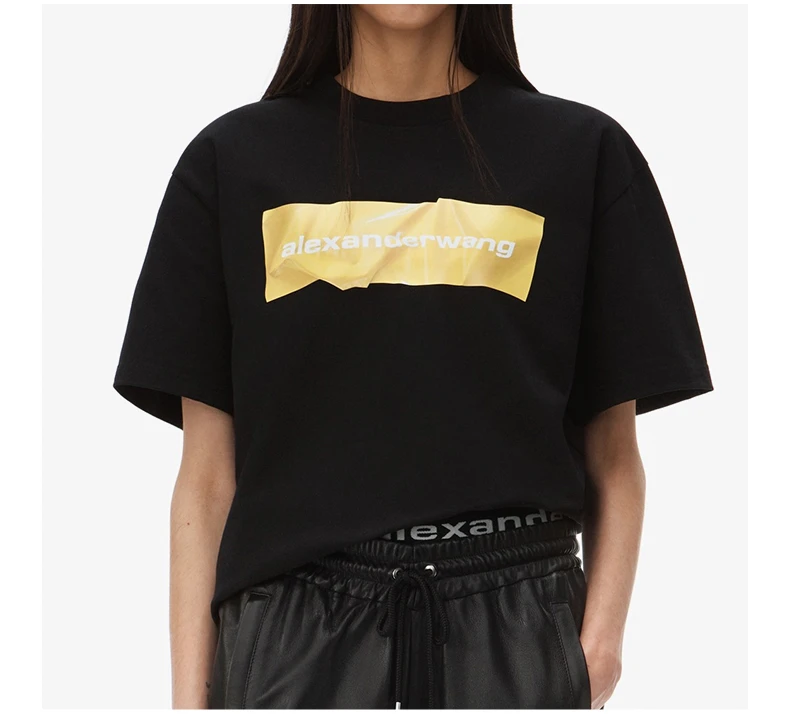 商品Alexander Wang|Alexander Wang 拼色女士上衣 UCC2211001-001,价格¥1457,第5张图片详细描述