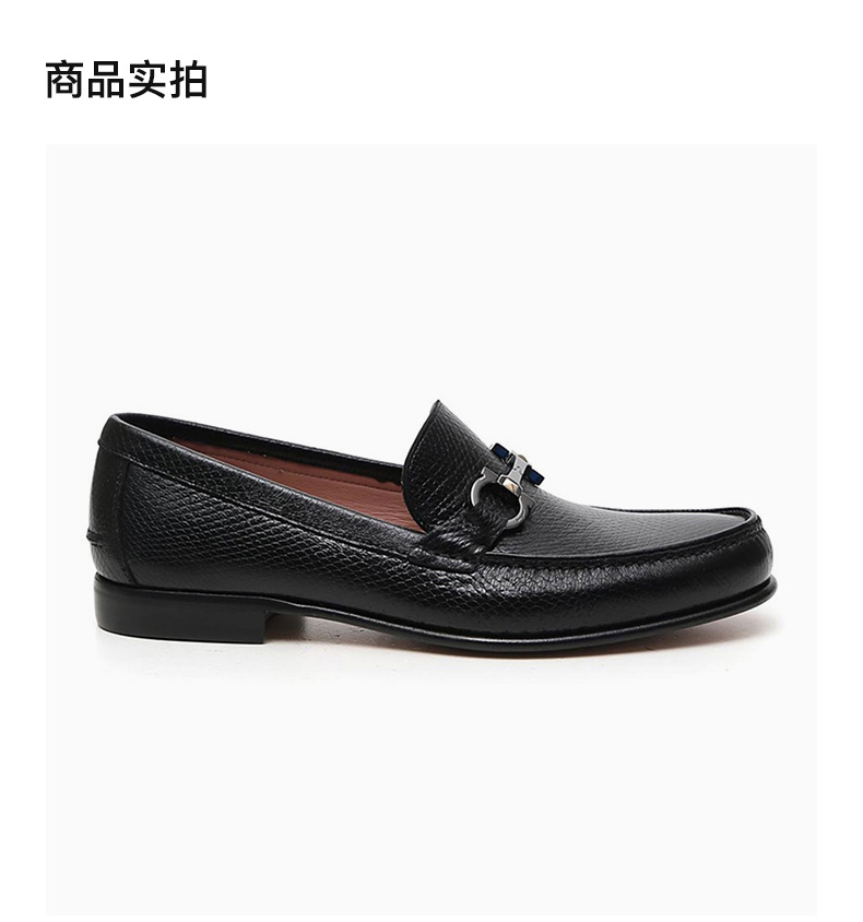 商品Salvatore Ferragamo|SALVATORE FERRAGAMO 黑色男士系带鞋 02-0139-741563,价格¥3467,第6张图片详细描述