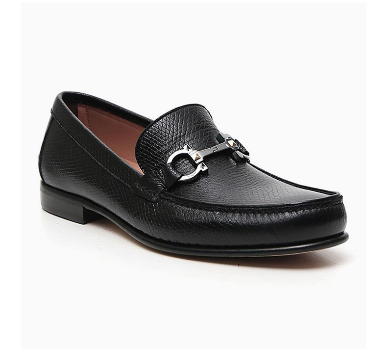 商品Salvatore Ferragamo|SALVATORE FERRAGAMO 黑色男士系带鞋 02-0139-741563,价格¥3467,第7张图片详细描述