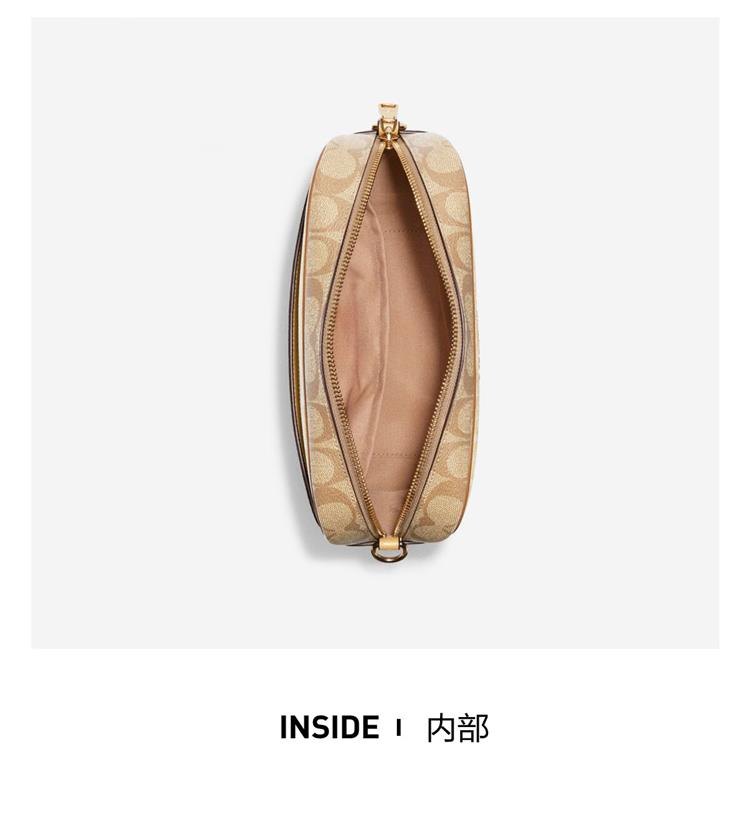 商品Coach|COACH/蔻驰 JAMIE 女士中号单肩斜挎相机包盒子包棕色CA172IMOTV 送礼好物 ,价格¥2062,第4张图片详细描述