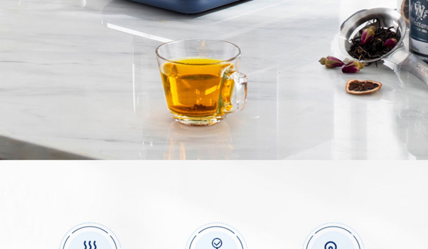 商品[国内直发] Morphy Richards|全自动即热式茶饮机煮茶器饮水机泡茶机养生壶办公室烧水壶茶,价格¥597,第12张图片详细描述