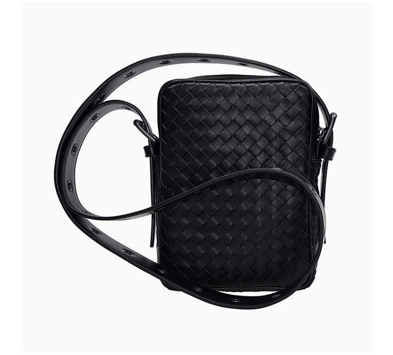 商品[国内直发] Bottega Veneta|BOTTEGA VENETA 黑色中性斜挎包 163313-V4651-1000,价格¥14984,第5张图片详细描述