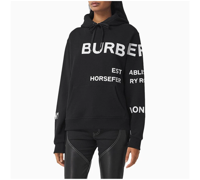 商品[国内直发] Burberry|BURBERRY 黑色女士卫衣/帽衫 8040767,价格¥4425,第5张图片详细描述