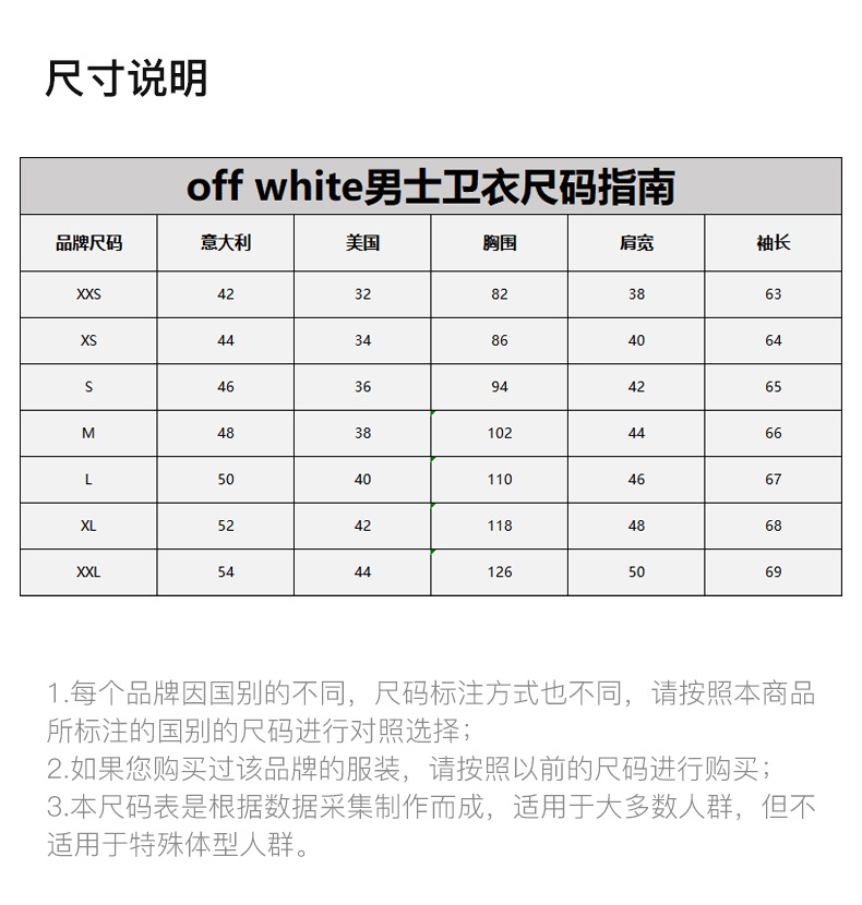 商品Off-White|OFF WHITE 男士橙色卫衣 OMBA035F19E30011-1910,价格¥2150,第5张图片详细描述