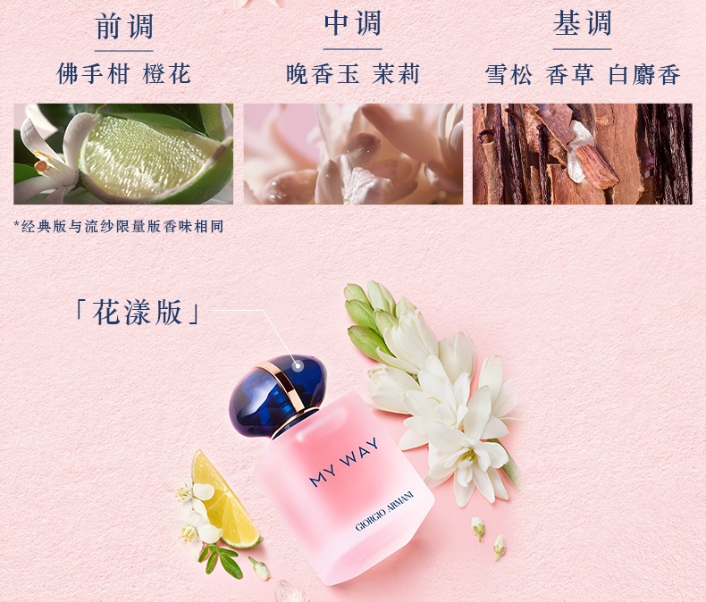 商品【原封正品】 Giorgio Armani|阿玛尼MYWAY 自我无界香水 30/50/90ml 女士木质花香调浓香持久,价格¥578,第15张图片详细描述